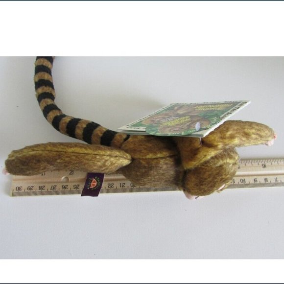 PYGMY MARMOSET MONEY 11" long total BENDABLE TAIL HOOK/LOOP PAWS Stuffed Animal - Picture 7 of 14